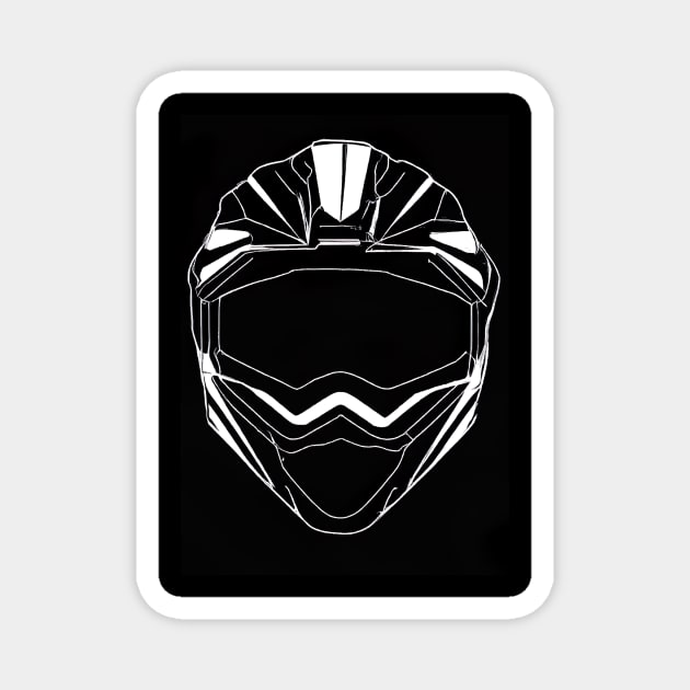 Motorcycle Helmet Magnet by maxcode