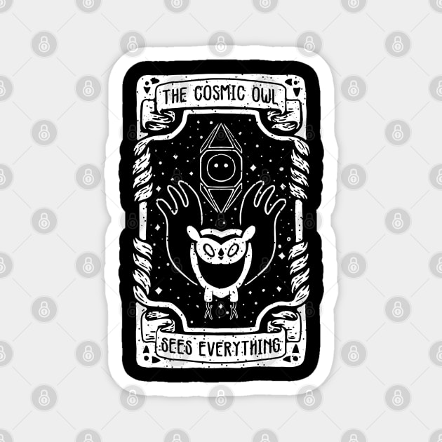 adventure time, the cosmic owl from adventure time in an awesome tarot card design Magnet by The Japanese Fox