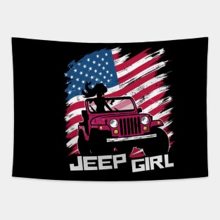 Jeep-girls Tapestry