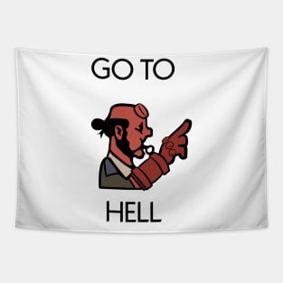 Go to Hell Hellboy Tapestry