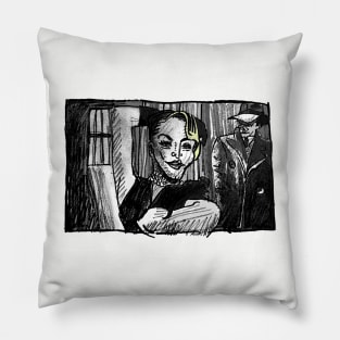 Noir Intrigue Pillow