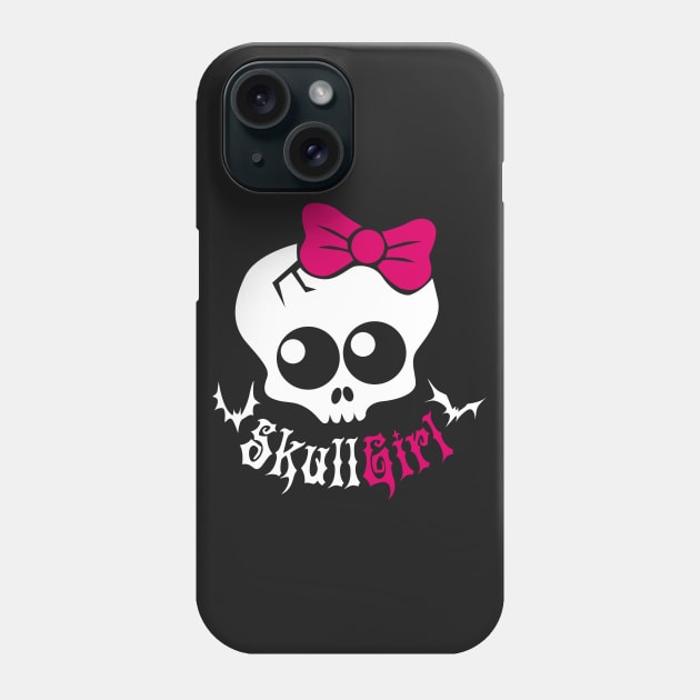 Skull Girl Phone Case by sevencrow