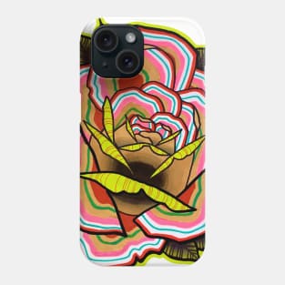 Technicolor Rose Phone Case