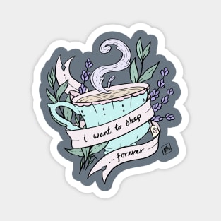 Sleepy Tea Magnet