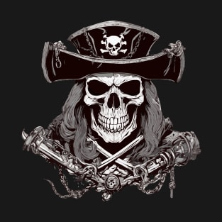 Skull And Bones The Dead Pirate Captain T-Shirt