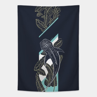 Whale Shark in the Jungle Tapestry