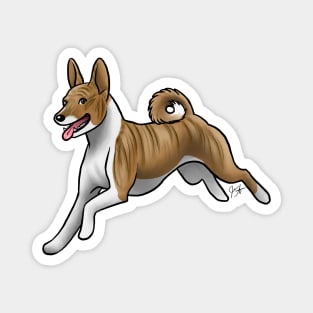 Dog - Basenji - Brindle Magnet