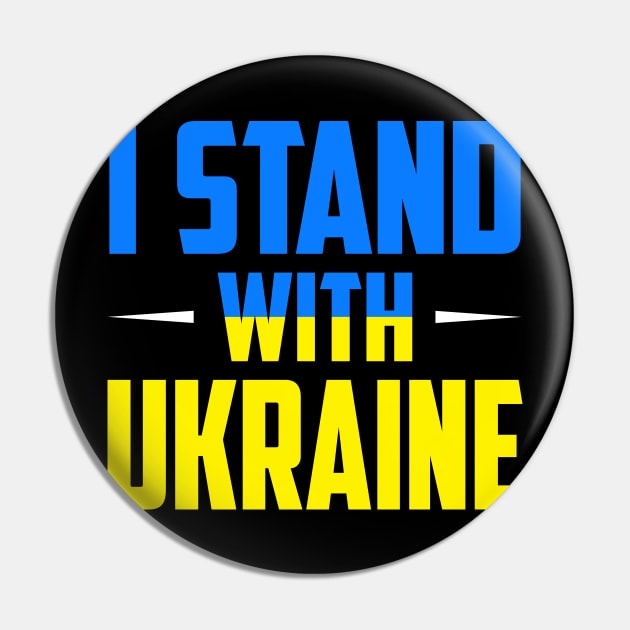 I Stand With Ukraine Pin by oskibunde