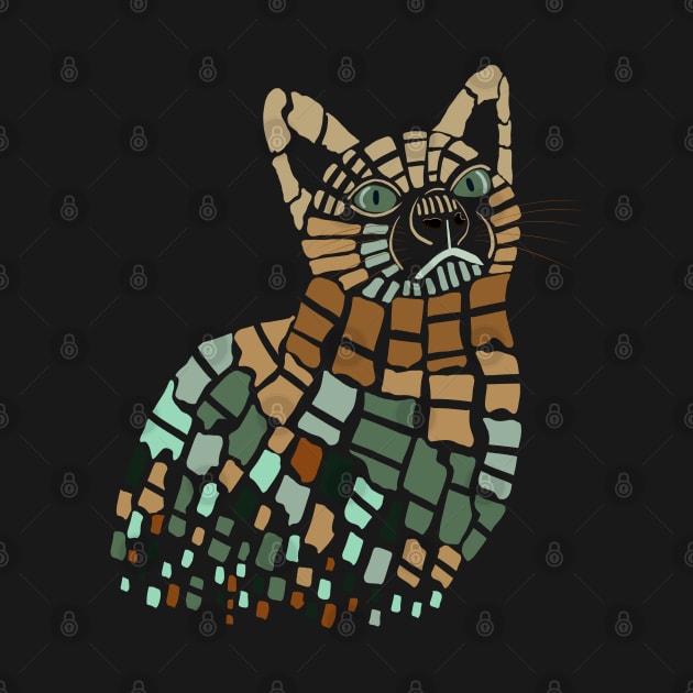 Colorful Abstract Cat by Suneldesigns