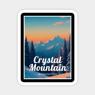 Crystal Mountain Washington United States Ski Magnet