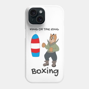 Funny cat boxer Phone Case