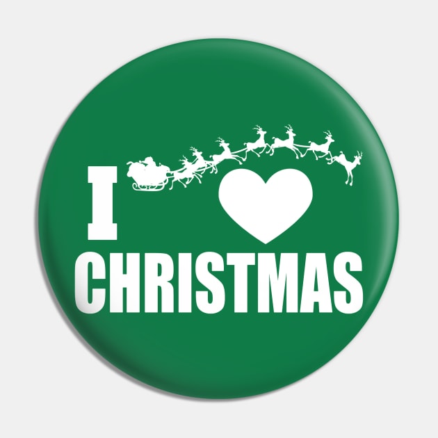 I Heart Christmas Pin by MCAL Tees