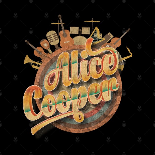 Tour Music Designs Vintage Retro - Alice Cooper by kumurkumur