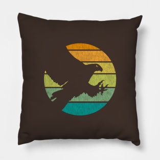 American Bald Eagle Retro Style Pillow