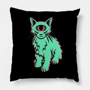 Trippy Cat Pillow