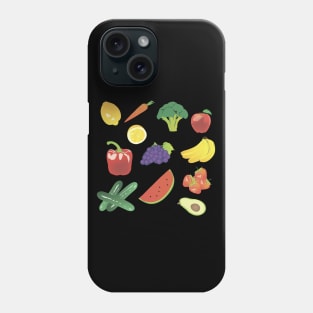 Colorful Fruits and Vegetables Phone Case