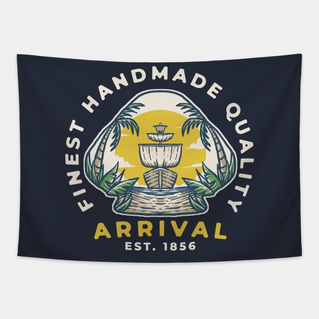 Arrival Tapestry by Fledermaus Studio