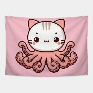 cute octopuss cat Tapestry