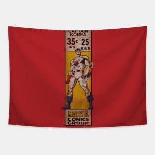 Captain Korea corner box Tapestry
