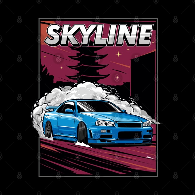 Nissan Skyline Drift by JDMAPEX