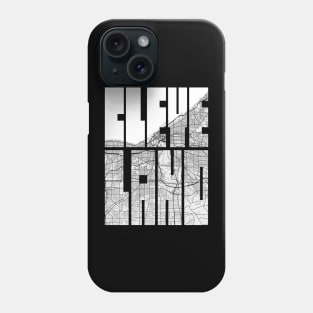 Cleveland, Ohio, USA City Map Typography - Light Phone Case