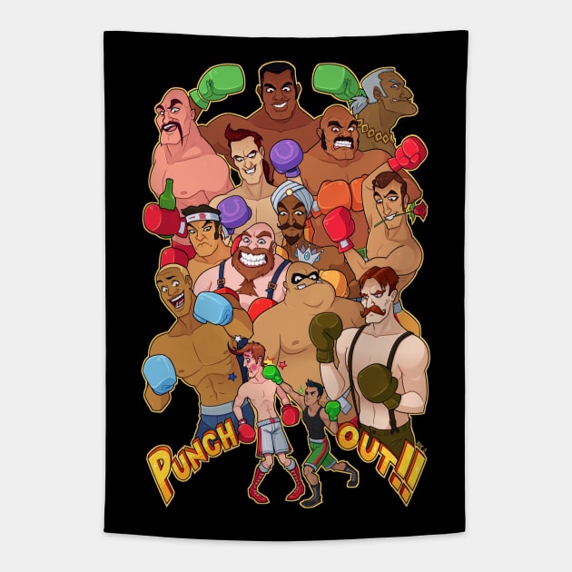 Knockout!! Tapestry by ZoeStanleyArts