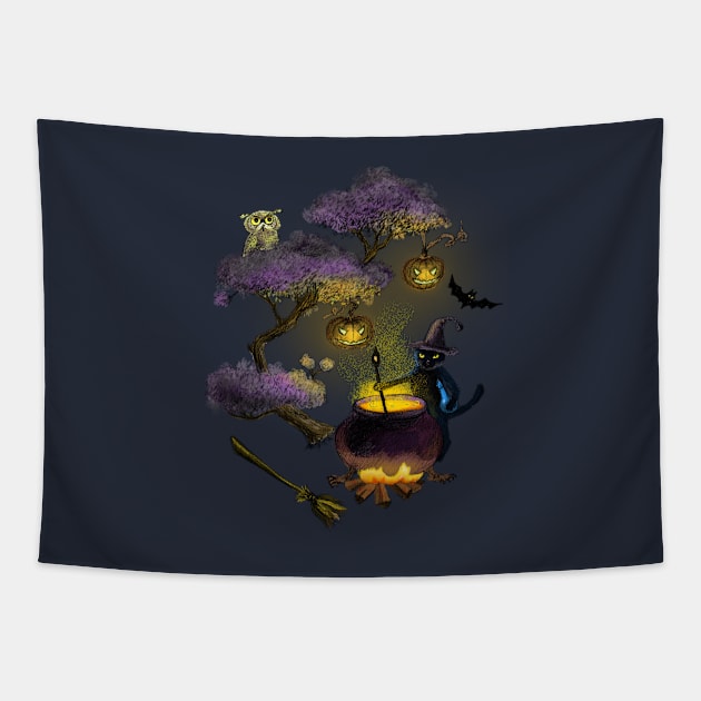 Halloween Tapestry by annashell