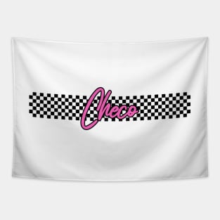 Race Flag Design - Checo, Sergio Pérez Tapestry