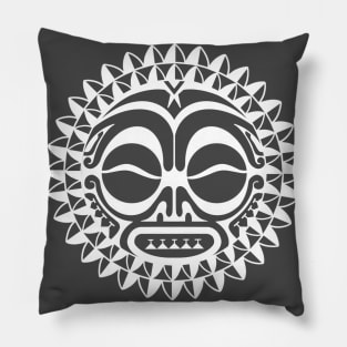 Polynesian sun face Pillow