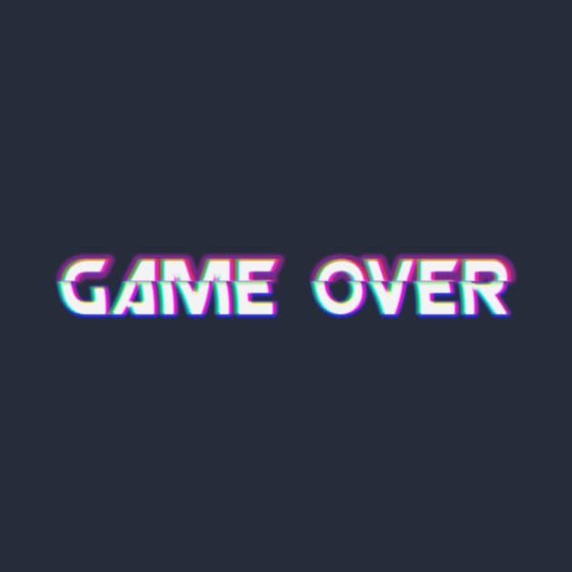 Game Over Glitch - Blue by cherubi19