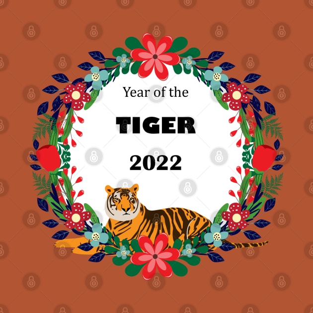 Cute Year of the Tiger 2022 by grafart