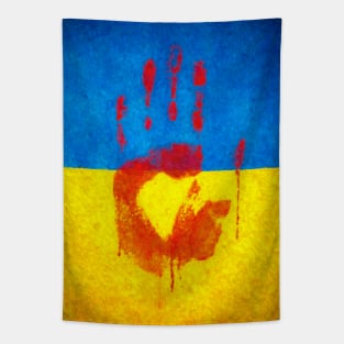 Ukraine - Bloody Hand Tapestry