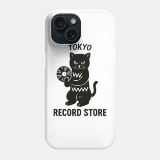 Tokyo Record Store Cat CD V1 – Japanese Vaporwave Aesthetic Retro Music Art Phone Case