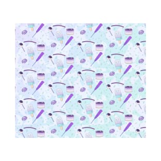 Pastel Goth ghost popsicle rock candy pattern T-Shirt