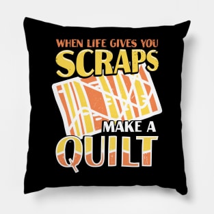When Life Gives You Scraps Make A Quilt Pillow