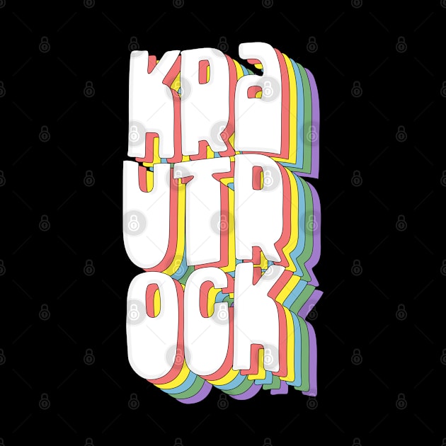 Krautrock // Retro Typography Design by DankFutura