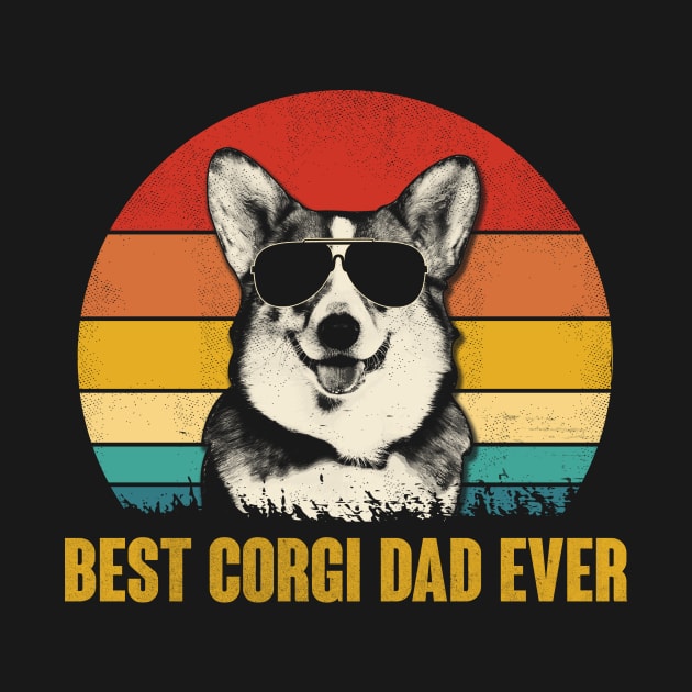 Best Corgi Dad Ever Funny Father's Day Dalmatian Dad Gift by blacks store