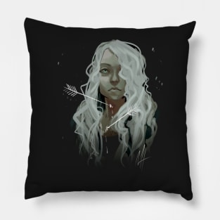 White Arrows Pillow