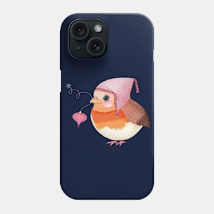 Christmas robin Phone Case