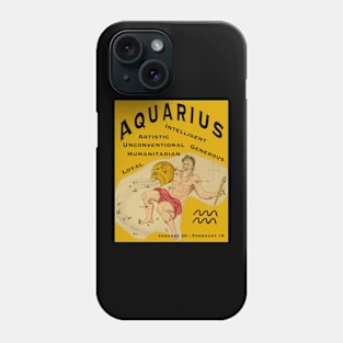 Aquarius positive traits astrological t-shirt Phone Case