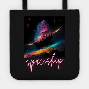 Spaceship Galleon Tote