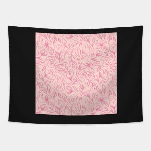 Pink Roses on Pink Tapestry