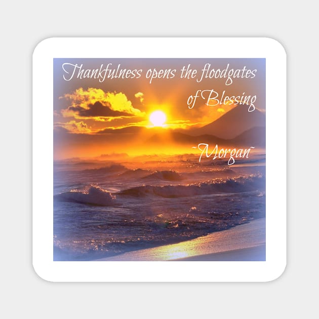 Thankfulness Magnet by Visually Lyrical