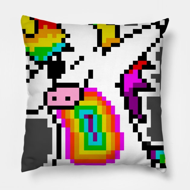 DaB Unicorn Pillow by redpixelshake