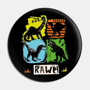 RAWR: Roaring Dino Spiri Pin