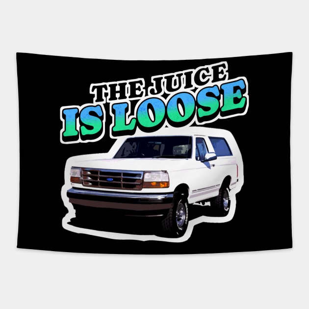 The-Juice-Is-Loose Tapestry by xalauras studio