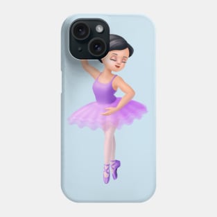 Cute Purple Tutu Ballerina Girl Dancer Phone Case