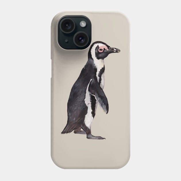 African Penguin Phone Case by IndiasIllustrations