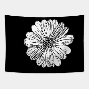 Sunflower Stoic Peace Ink Print Tapestry