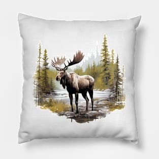 Wild Moose Pillow